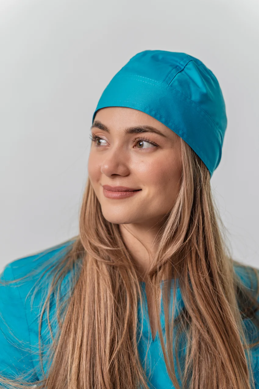 Bonetă medicală unisex cu legătură
