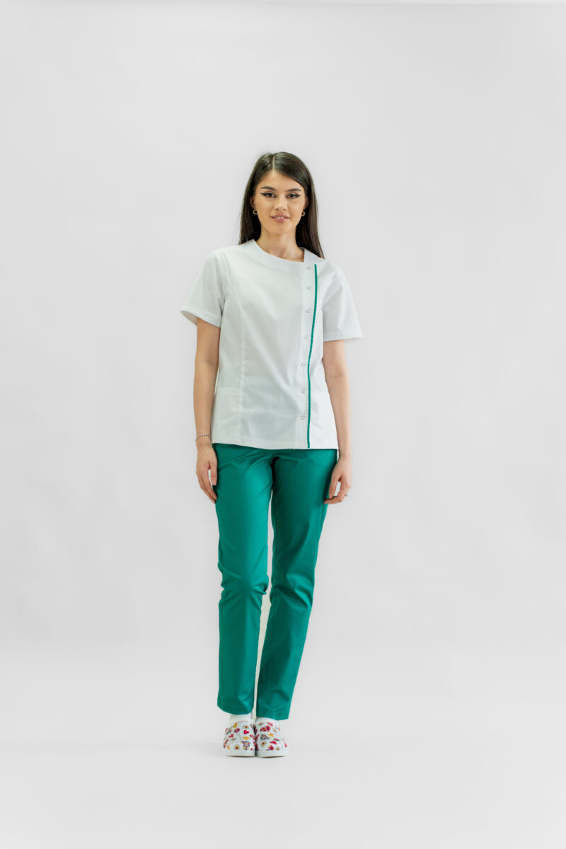 Bluză medicală Ada asimetrică - imagine 7
