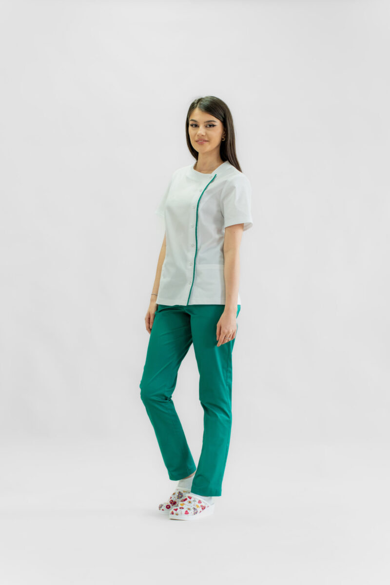 Bluză medicală Ada asimetrică - imagine 6