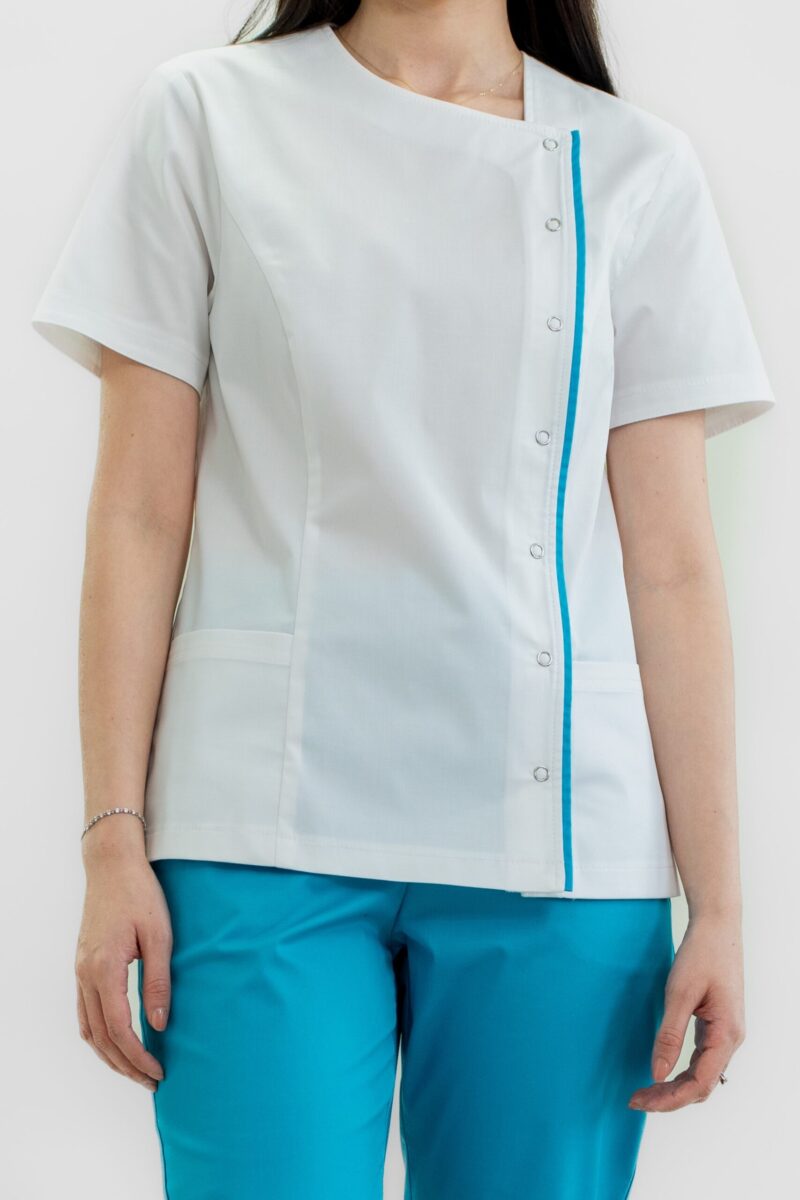 Bluză medicală Ada asimetrică - imagine 5