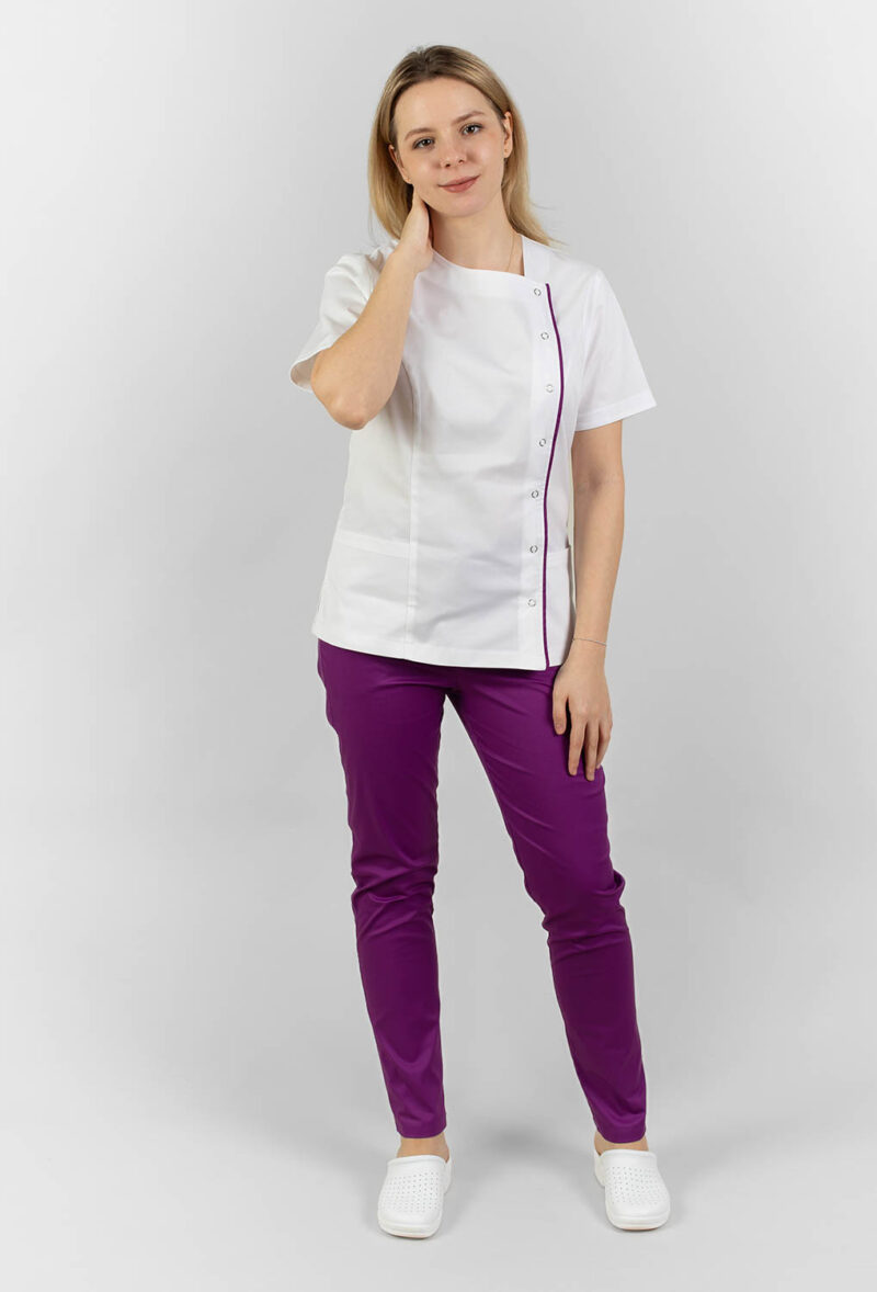 Bluză medicală Ada asimetrică - imagine 11