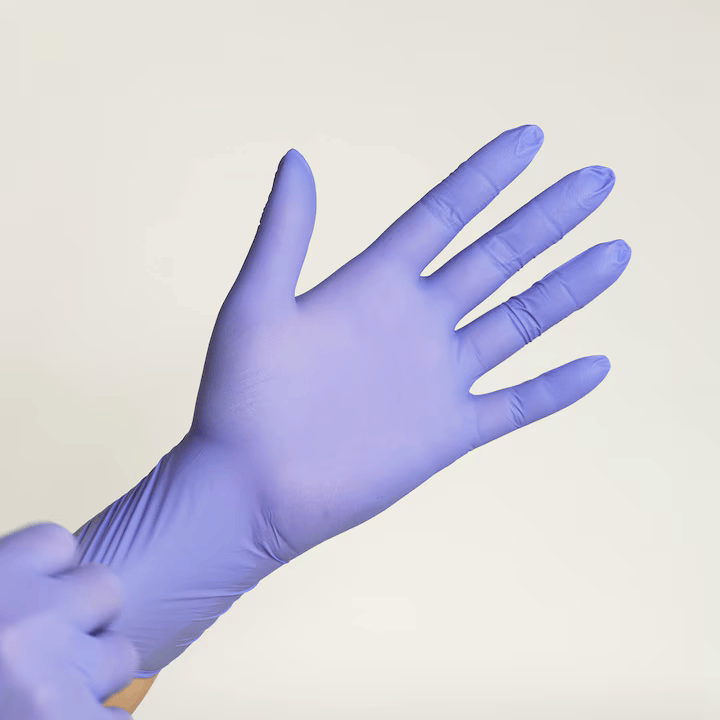 Mănuși din nitril Heilen 100 buc - Violet