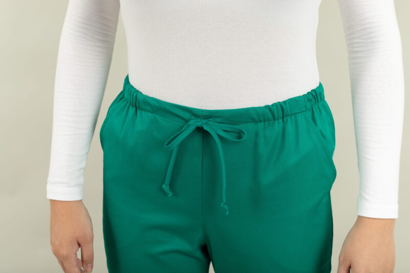 Pantalon Gabi tercot color cu șnur - imagine 8