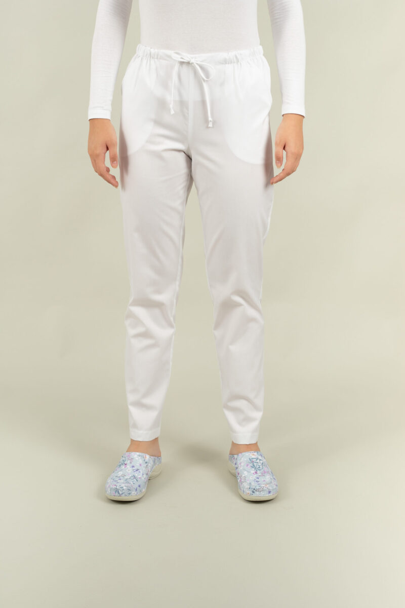 Pantalon Gabi tercot color cu șnur - imagine 10