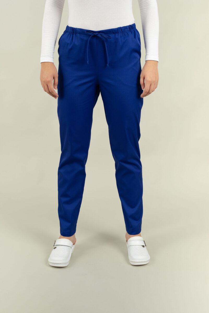 Pantalon Gabi tercot color cu șnur - imagine 11
