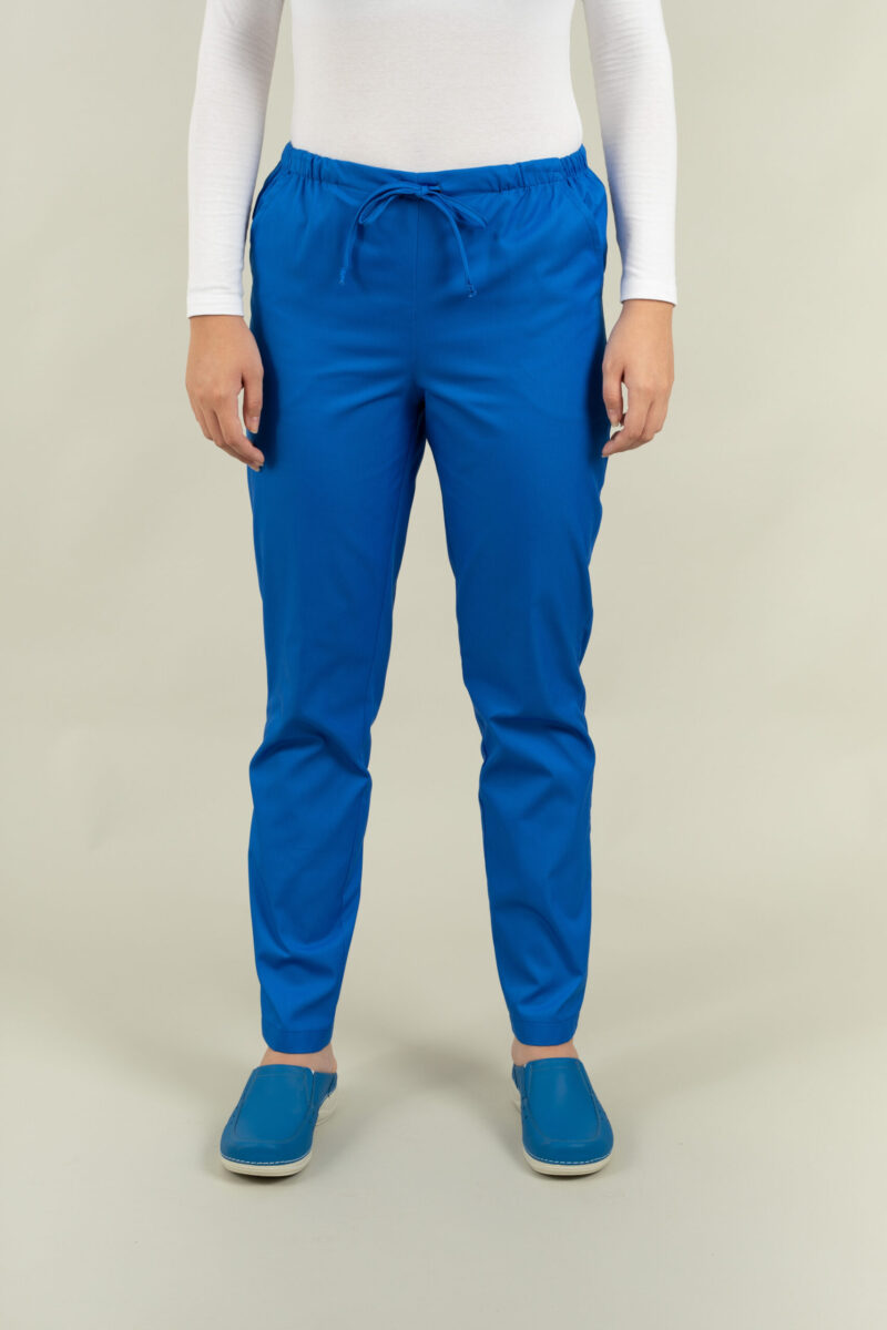 Pantalon Gabi tercot color cu șnur - imagine 12