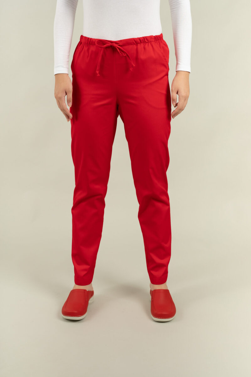 Pantalon Gabi tercot color cu șnur - imagine 13