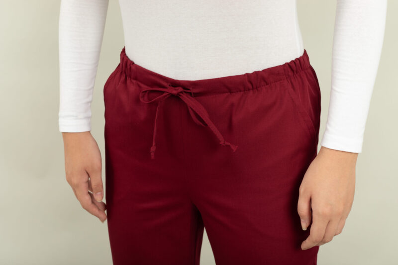 Pantalon Gabi tercot color cu șnur - imagine 4