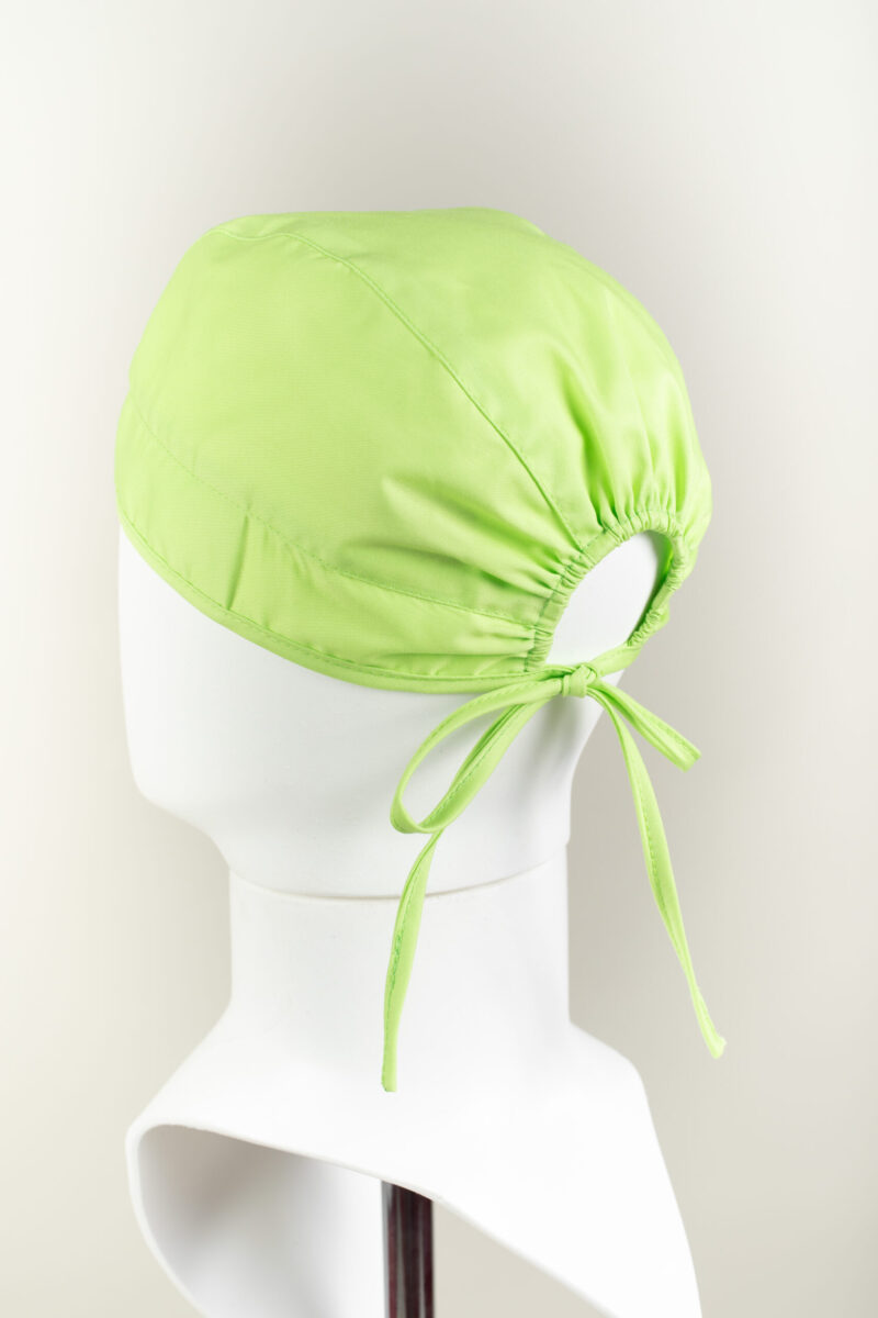Bonetă medicală unisex cu elastic și legatură - imagine 4
