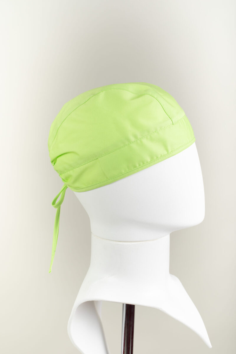 Bonetă medicală unisex cu elastic și legatură - imagine 3