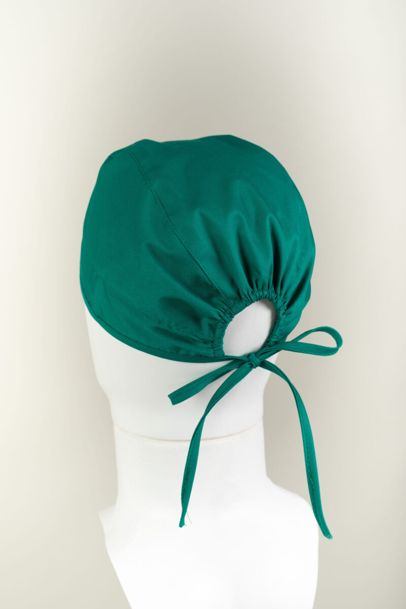 Bonetă medicală unisex cu elastic și legatură - imagine 2