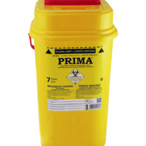 Recipient plastic pentru deșeuri înțepătoare/tăioase 7L