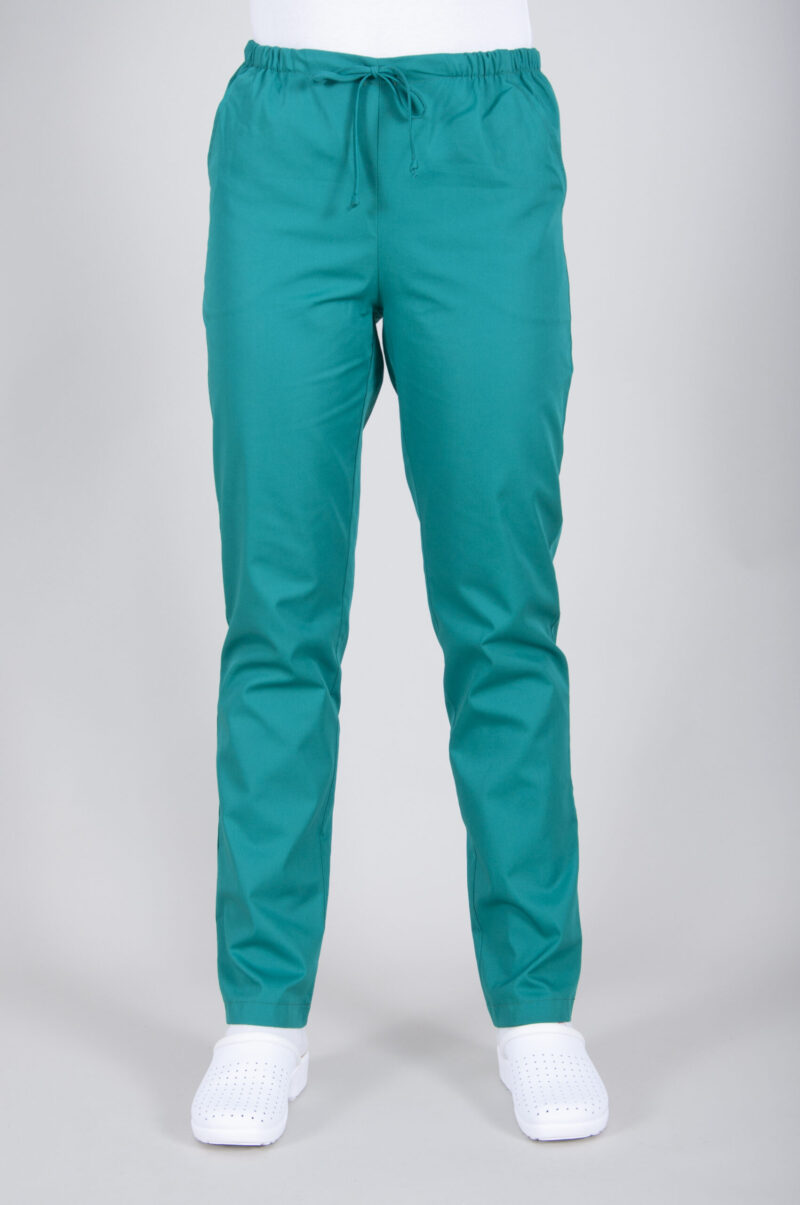 Pantalon Gabi tercot color cu șnur - imagine 14