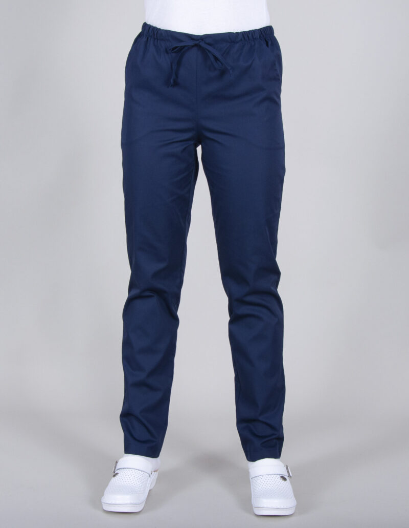 Pantalon Gabi tercot color cu șnur - imagine 3