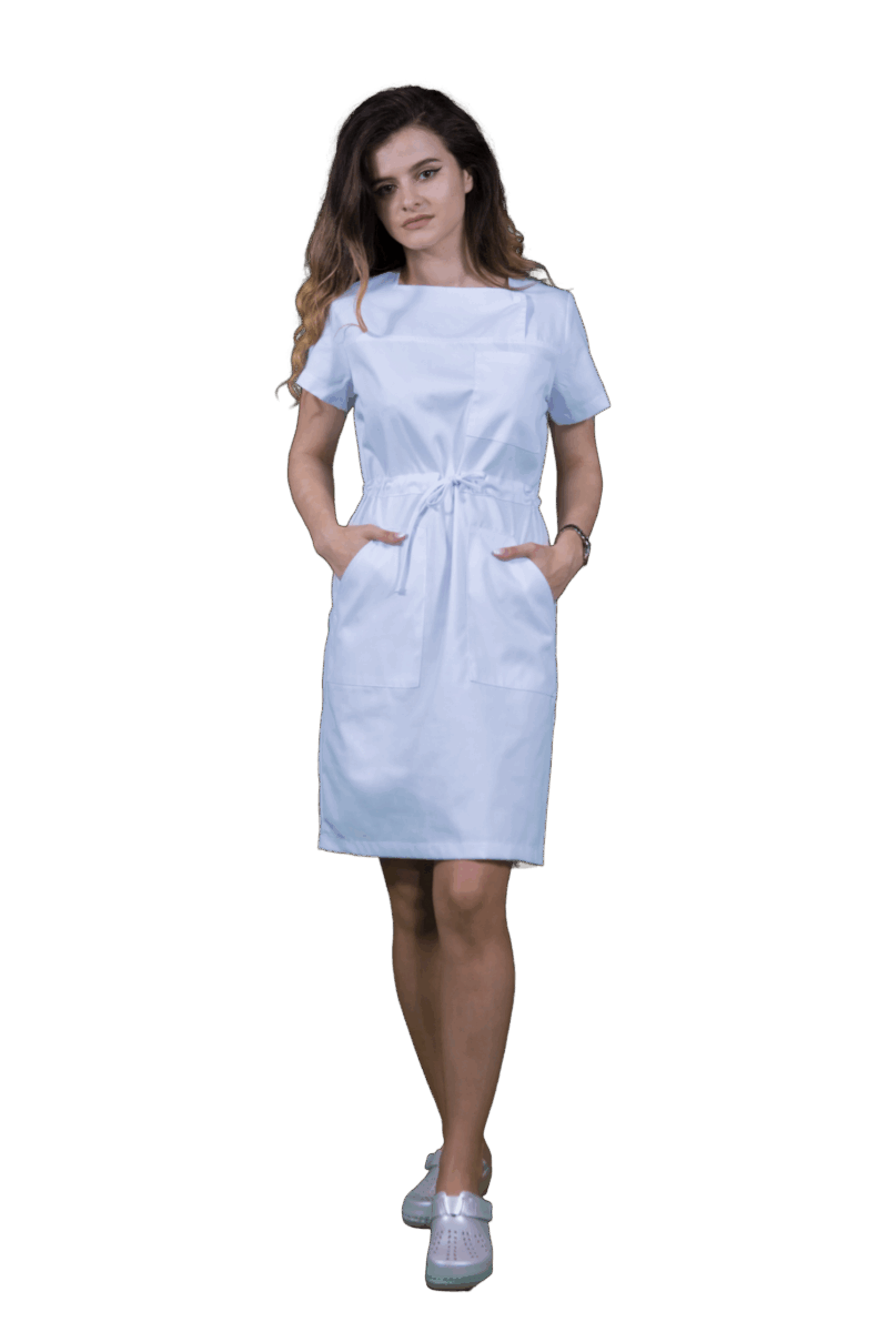 Sarafan Eva tercot color cu snur - imagine 5