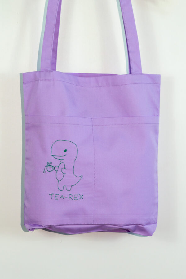 Sacosa broderie "Tea-Rex"