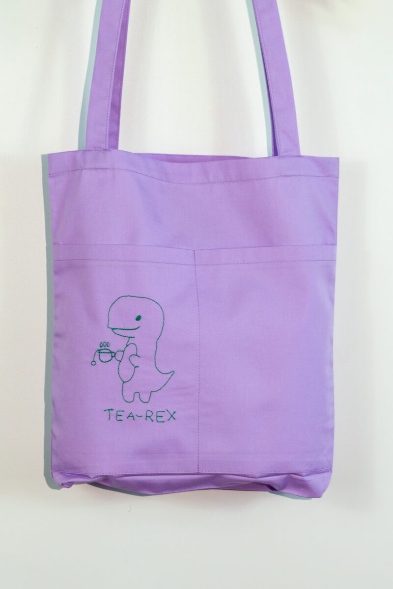 Sacosa broderie "Tea-Rex"