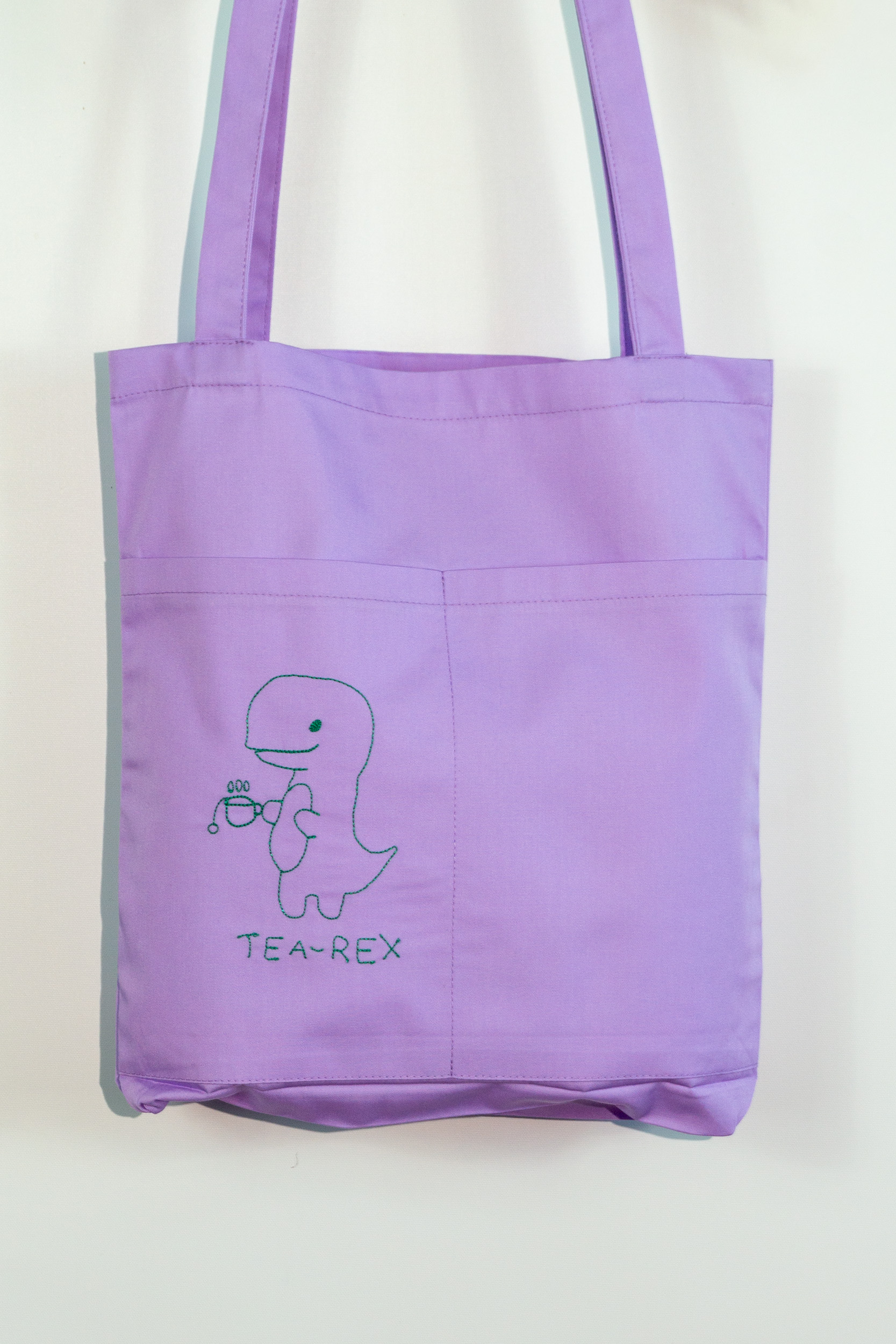 Sacosa broderie "Tea-Rex"